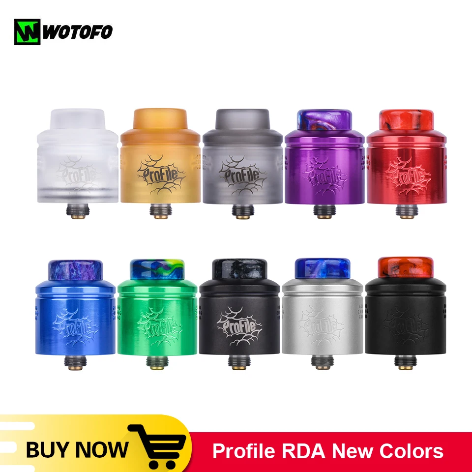 Новые цвета Wotofo профиль rda 24 мм сетка катушки атомизатор Vape Танк Обслуживаемая