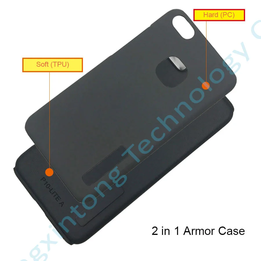 Инновационный бренд для Huawei P10 Lite Матовый Жесткий чехол из поликарбоната + ТПУ