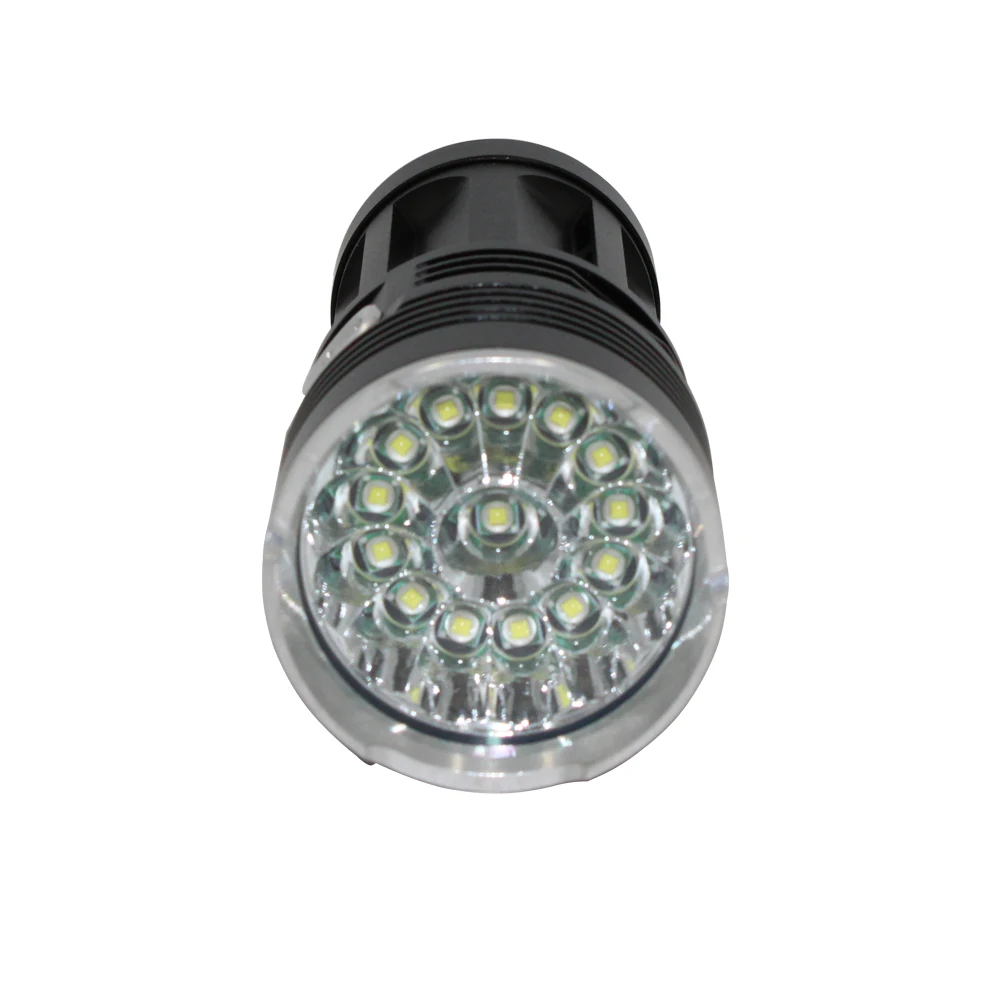Online Linterna LED De Alta Potencia 14x XM-L T6 Linterna Táctica Portátil 3 Modos Luz Camping Caza Lámpara 18650 Batería + Cargador De CA