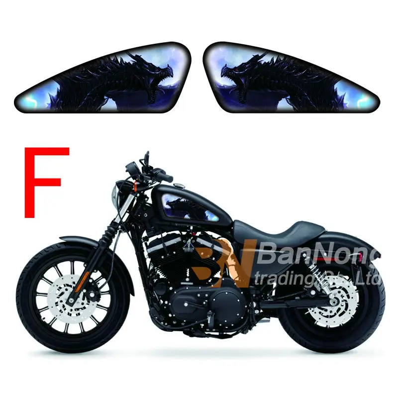 Наклейки для топливного бака мотоцикла Harley Sporters XL 883 1200 X/V/R/N/L/C XR1200 48 72|motorcycle fuel tank