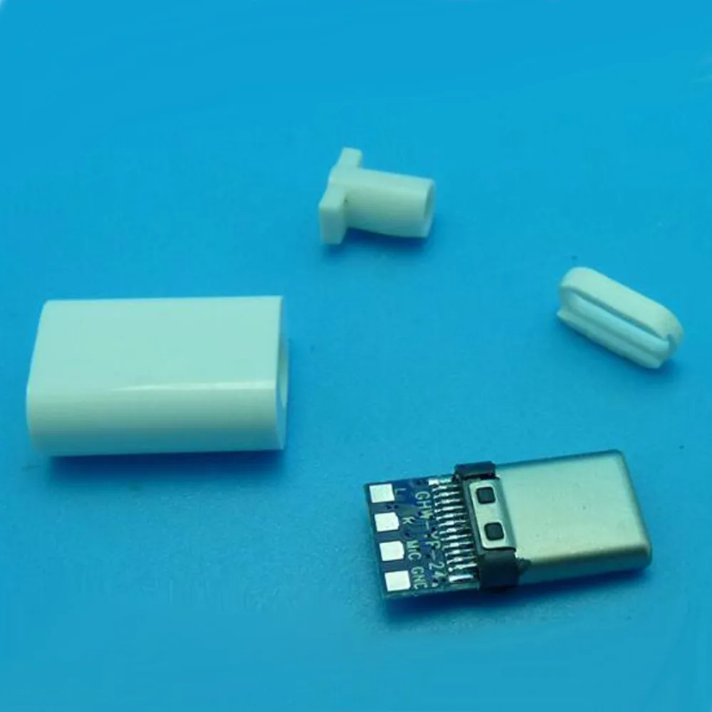 10set 4 IN 1 TYPE-C Male Plug 5P Welding Wire Audio headphone plug Charging USB Tester connection board | Электроника