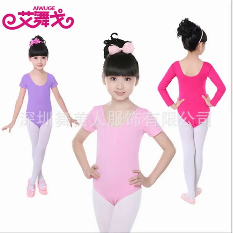 Одежда для танцев с длинными рукавами девочек детская одежда балета детское