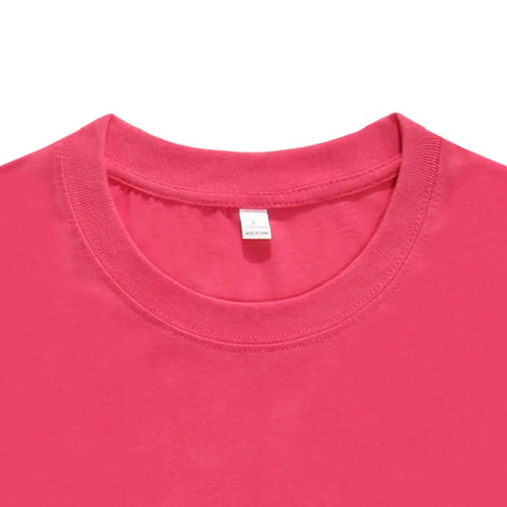 Хлопковая футболка с круглым вырезом и коротким рукавом рекламная рубашка