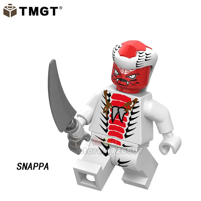 Армейский зеленый Один фильм Nya Jay Zane и Kai Wu Lord Garmadon Snike с оружием строительные блоки игрушки для детей - Цвет: Армейский зеленый
