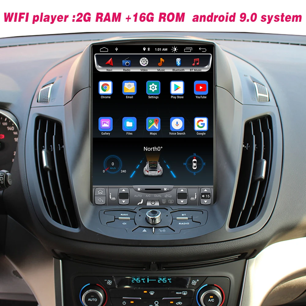 4G Lte вертикальный экран android система Мультимедиа Видео Радио плеер для ford escape C MAX kuga 2013- лет Навигация стерео