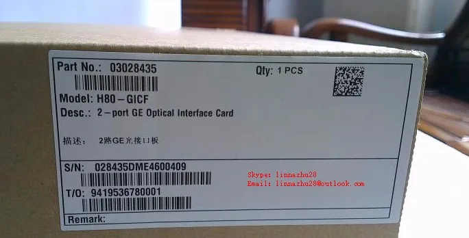 Hua wei GICF uplink board Для Huawei MA5680T или MA5683T OLT. 2-портовая плата с аналогичной скоростью 1 25