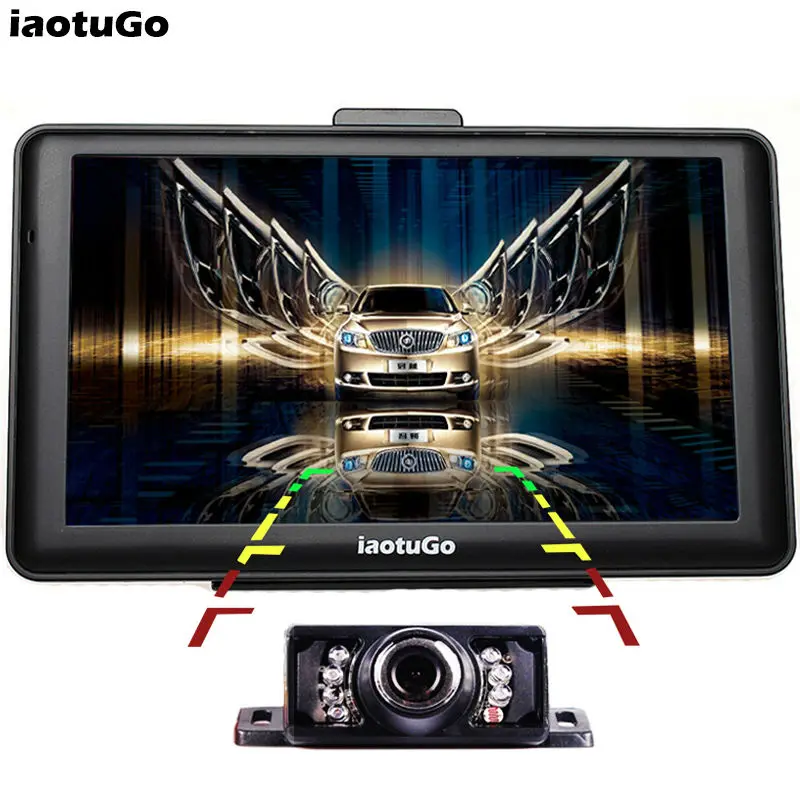IaotuGo 7 &quotAndroid автомобильный GPS навигатор + светодиодная задняя камера ночного