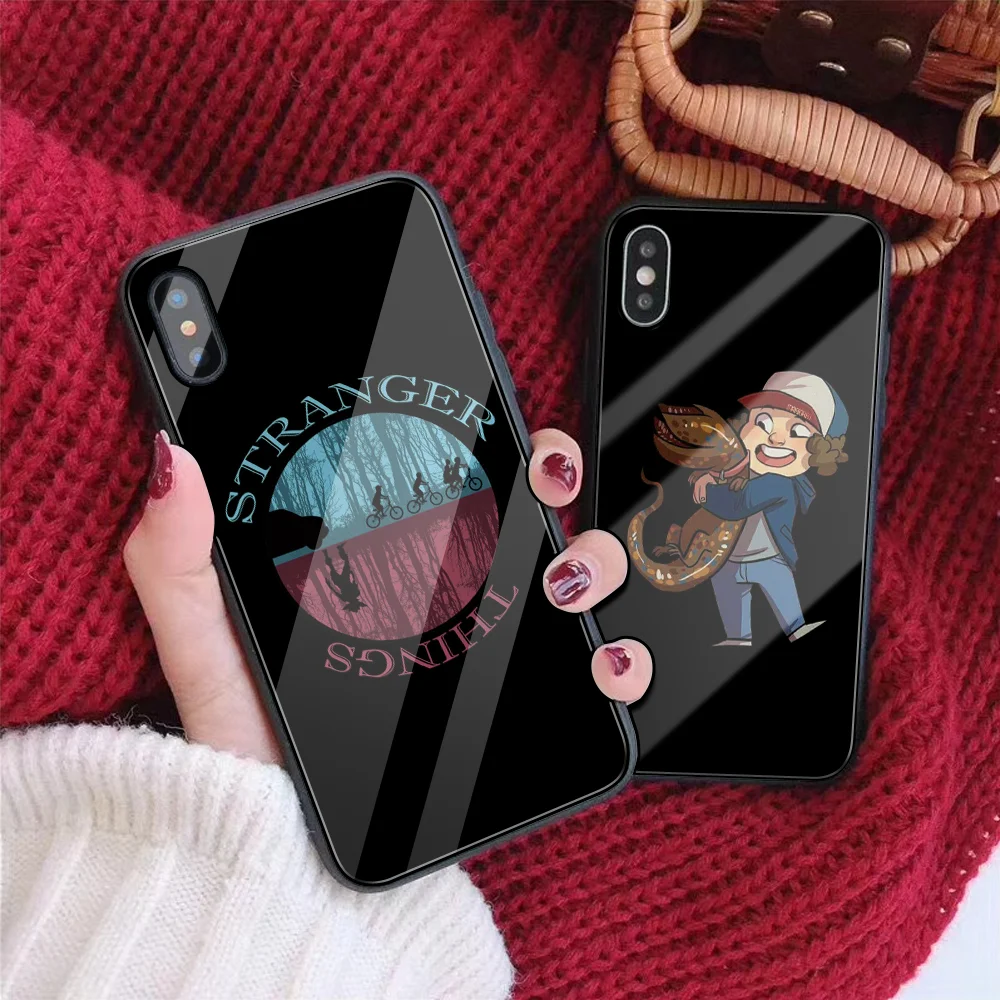 DIY чехол из закаленного стекла для телефона для iPhone 7 8 6 6S Plus Ститч История игрушек чехол для телефона для iPhone XS MAX XR 5 5S SE чехол