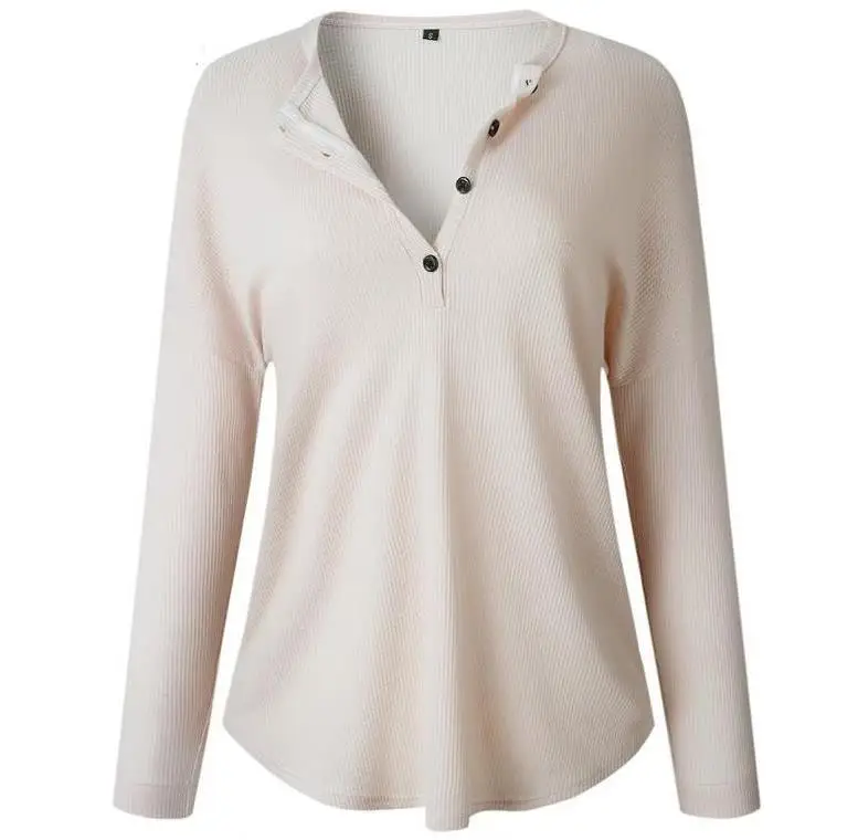 Knitting pullover Button V Neck Sweater Women Autumn Winter 2019 Jumper Female Top White Long Sleeve Cotton Knitwear Clothes | Женская