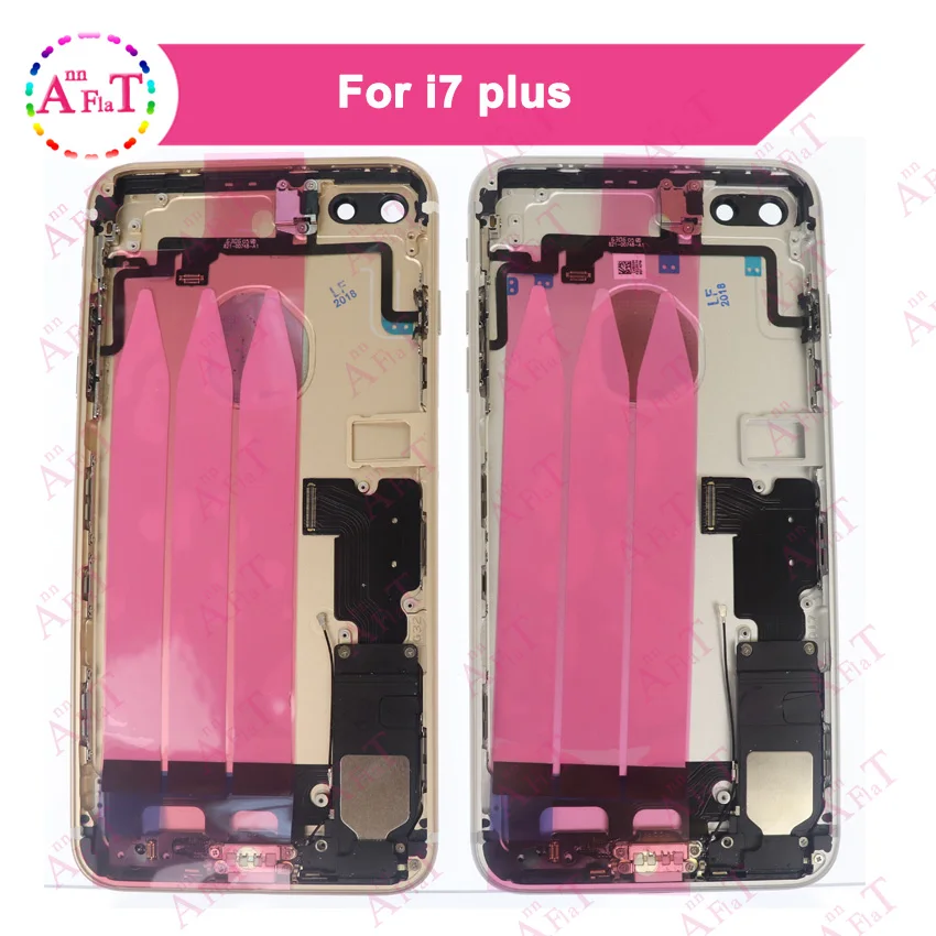 10 шт./лот DHL для IPhone 7 7g 7 Plus задняя средняя рамка Шасси Полный Корпус в сборе Крышка батарейного отсека Дверь задняя с гибким кабелем
