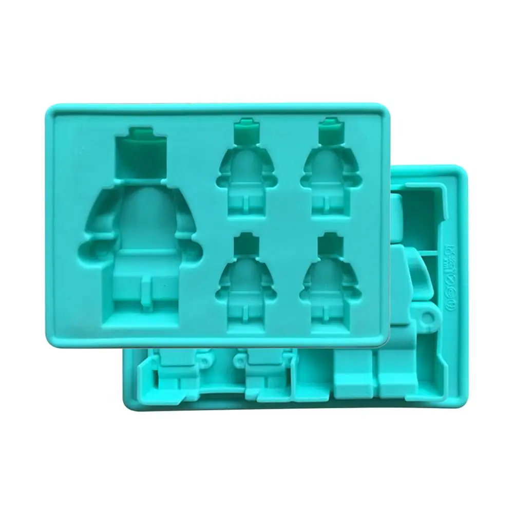 Силиконовые формы в форме робота 5 емкостей мусс для торта DIY мороженого шоколада