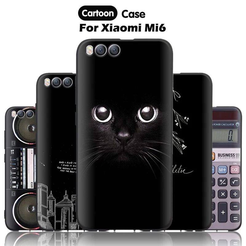 Чехол мультфильм 3D Силиконовые ТПУ Мягкая Капа для Xiaomi Mi 6 5 15 дюймов |