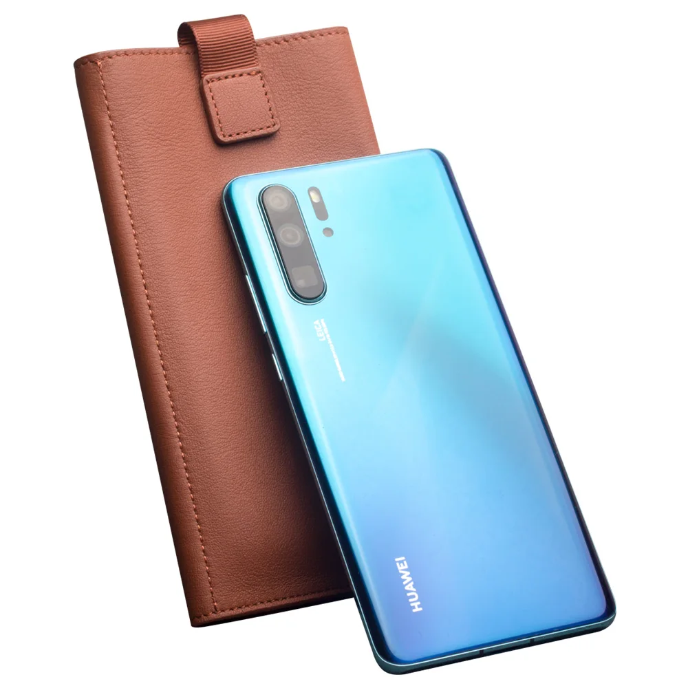 Роскошный кошелек QIALINO из натуральной кожи для Huawei P30 Pro 6 47 дюйма чистый чехол