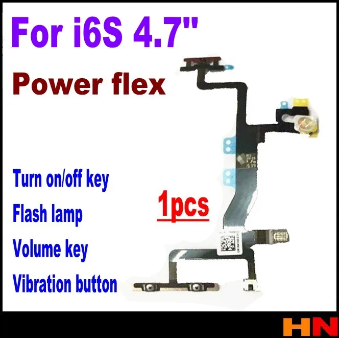 1 шт. гибкий кабель с микрофоном для iPhone 6S|flex cable|flex powerflex cable repair |
