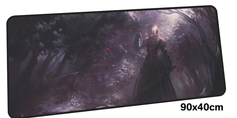 Size 900x400X2MM Fate Saber Коврик для мыши геймер 900x400 мм notbook коврик для мыши большой игровой коврик для мыши большой персональный Коврик для мыши стол для компьютера padmouse - Цвет: Size 900x400X2MM