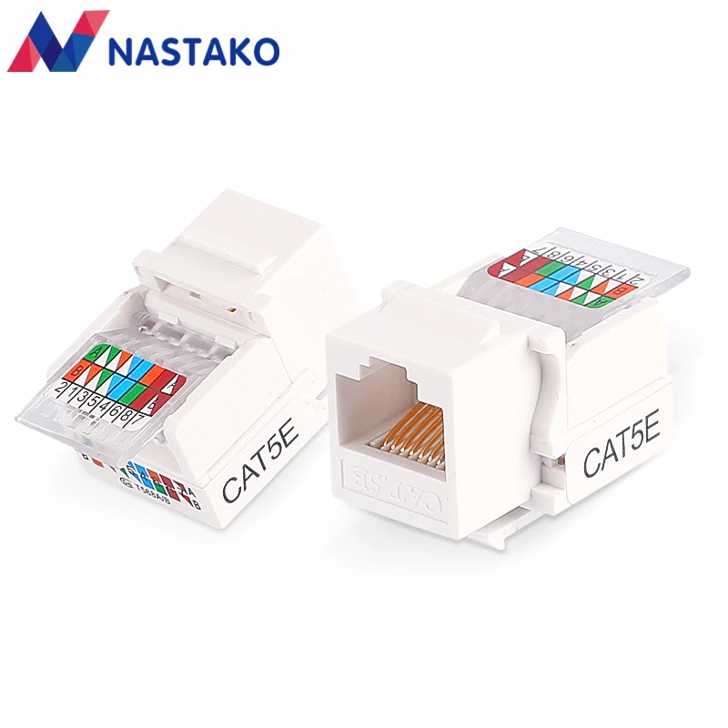 Cat5 Cat5e модуль RJ45 Keystone разъемы UTP соединительный элемент адаптер без инструмента