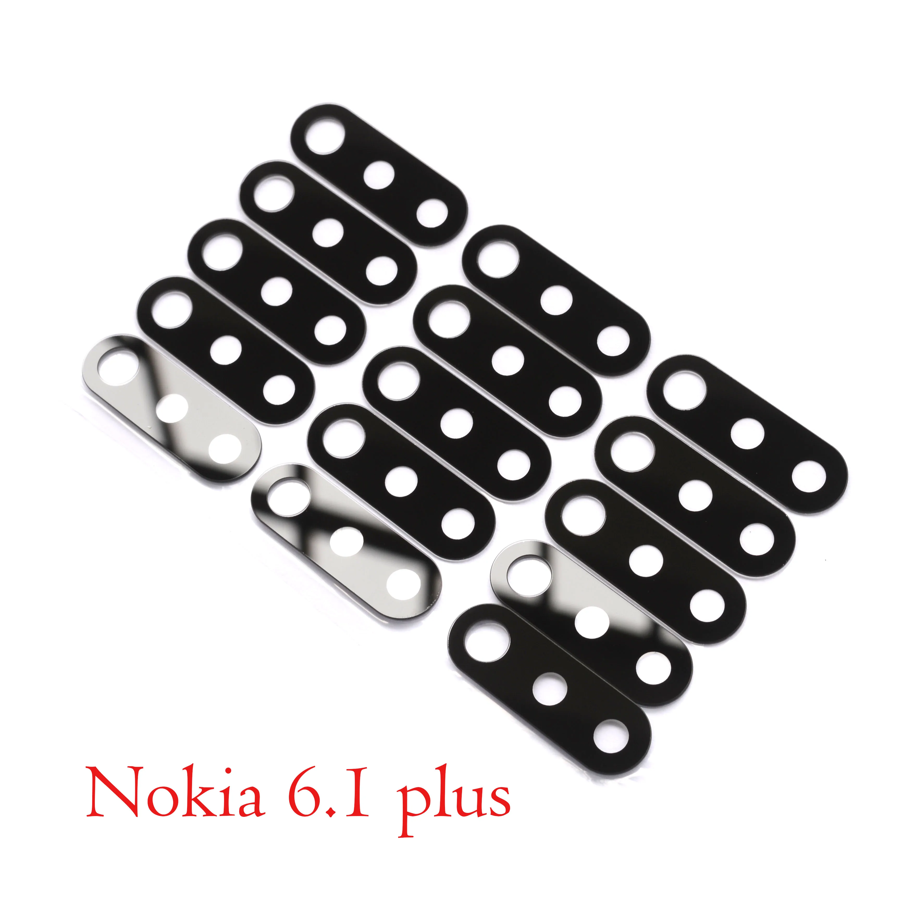

Стеклянный объектив задней камеры 10 шт. для Nokia 6,1 plus с наклейкой для Nokia X6