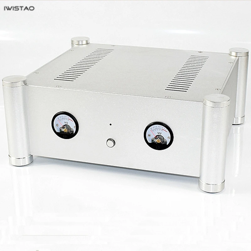IWISTAO HIFI корпус усилителя трубки 315*355*145 мм весь алюминий включая VU метр
