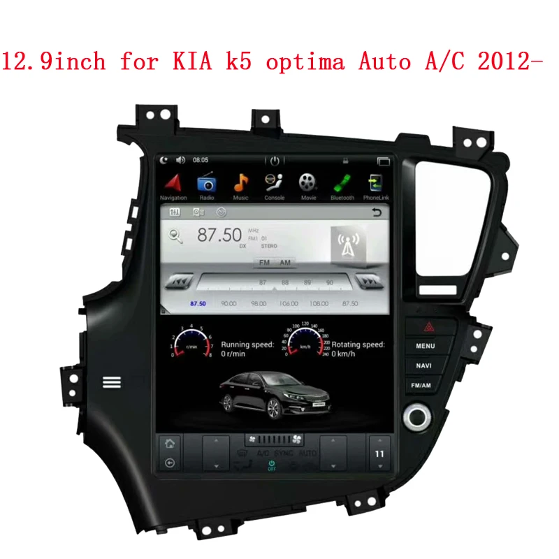 

Автомобильная Мультимедийная система, стерео-система на Android 12,9, с экраном 2011 дюйма, с gps, для KIA K5 optima-2015