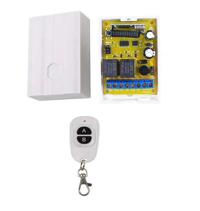 Горячая Распродажа 315/433MHZ DC 12V 24V 10A 2CH RF Wireless переключатель системы дистанционного