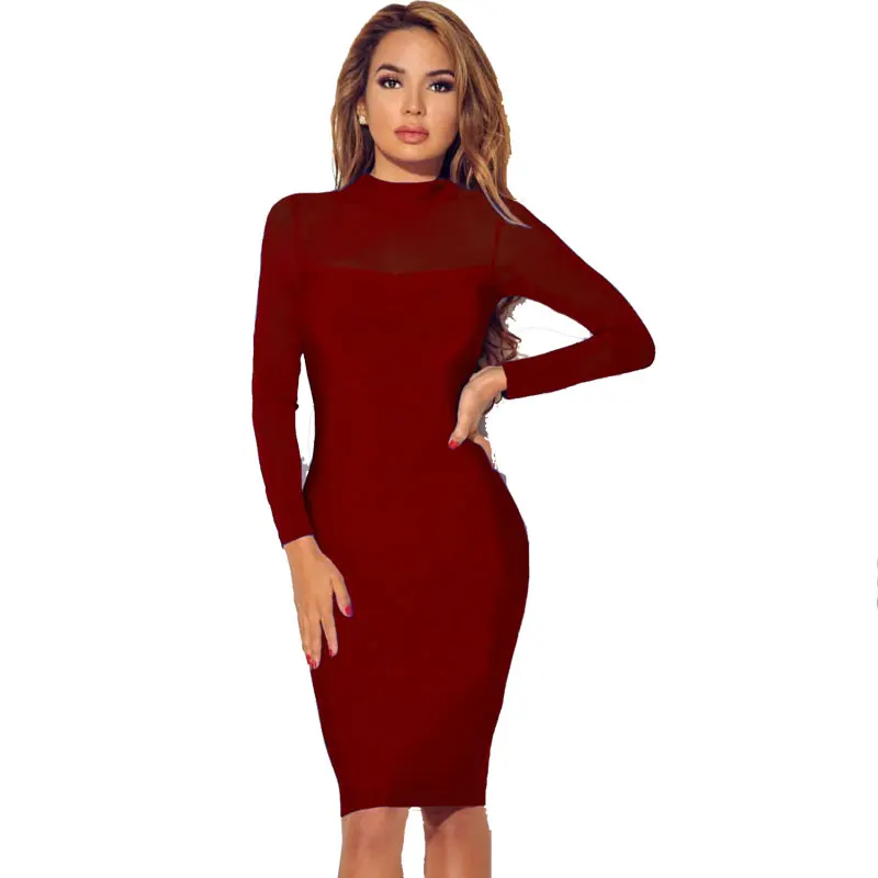 Черные сексуальные женские вечерние платья прозрачное Сетчатое облегающее