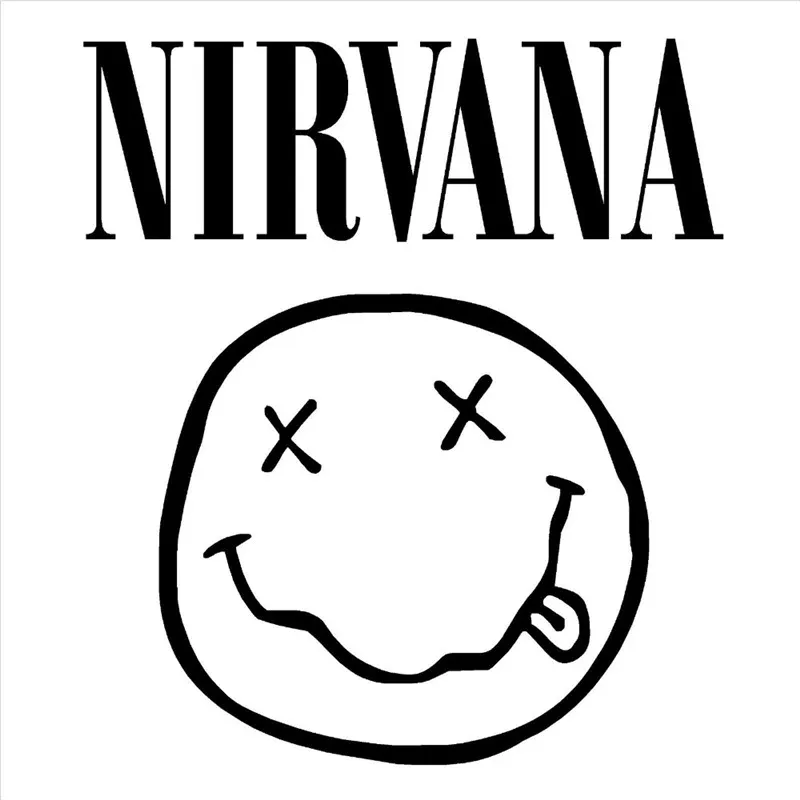 Съемные лого нирваны для лица KURT COBAIN Виниловые Настенные стикеры высокого