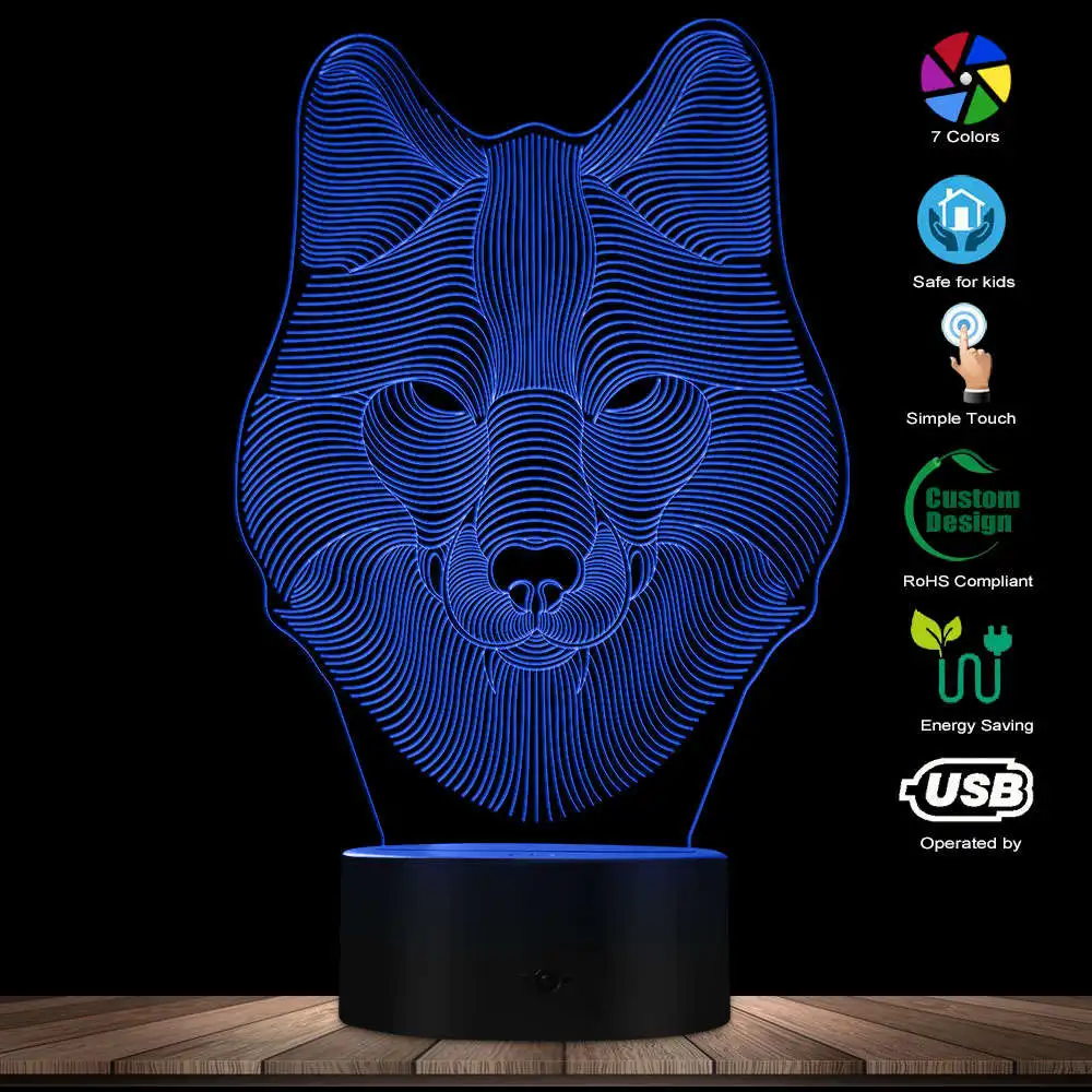 3D настольная ночник украшение на стол для дома лампа изменение цвета светодиодный настольный свет регби Кепка декоративный светодиодный фонарь для спорта Любителя