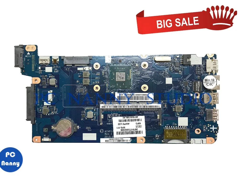 ПК няня для Lenovo Ideapad 100 15IBY материнская плата ноутбука 5B20J30808 AIVP1/AIVP2 N2840 DDR3L