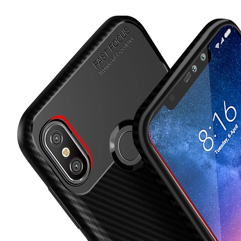 Чехол для xiaomi Redmi Note 6 Pro чехол 26 дюйма защитный из углеродного волокна Xiaomi