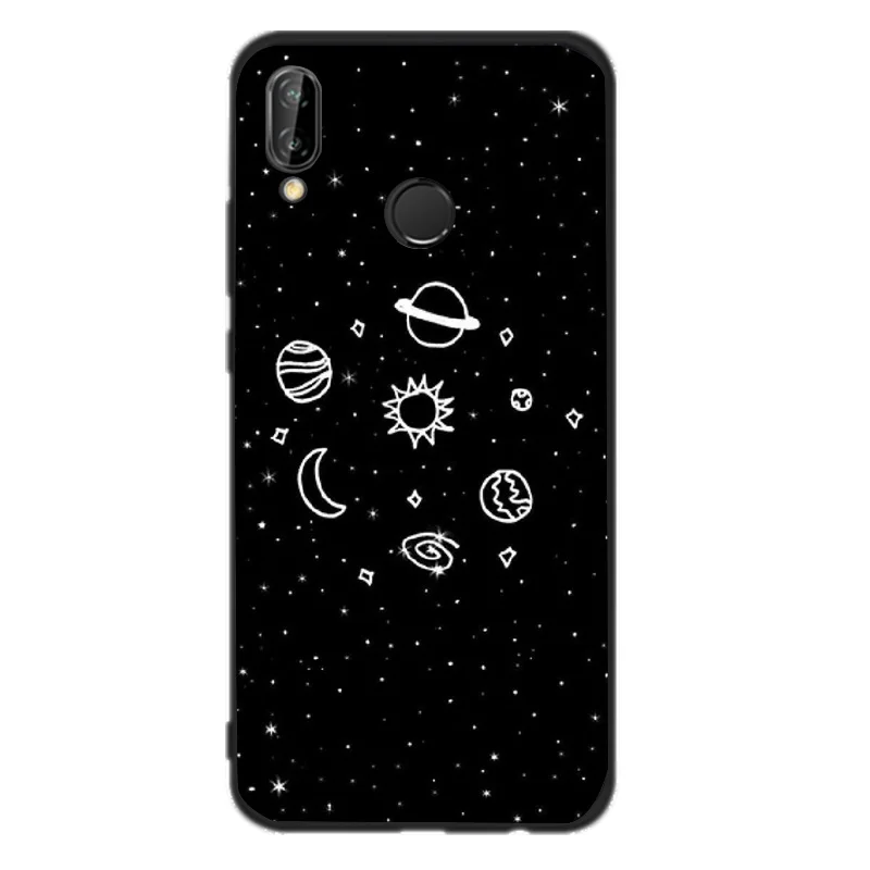 Чехол SICOOTE для huawei p9 lite черный тонкий чехол Moon jet P20 P8 2017 P10 Lite P9 mini P Smart Fundas |