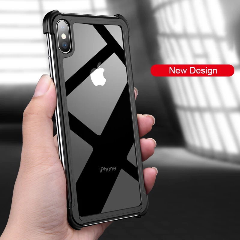 OATSBASF push pull Дизайн Роскошный металлический каркас форма Чехол для iphone XS защитный