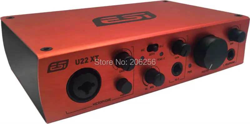 ESI U22XT USB аудио Интерфейс Портативный звуковая карта Профессиональный 24 бит/96 кГц