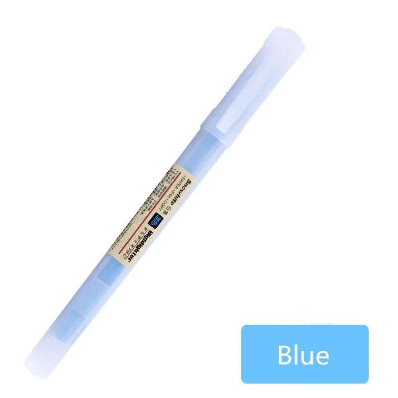 Blue Climemo 1 шт. милый мягкий Лайнер Маркер флуоресцентная ручка Kawaii мягкий лайнер Сделай Сам пастельный Жидкий Мел маркер - Цвет: Blue
