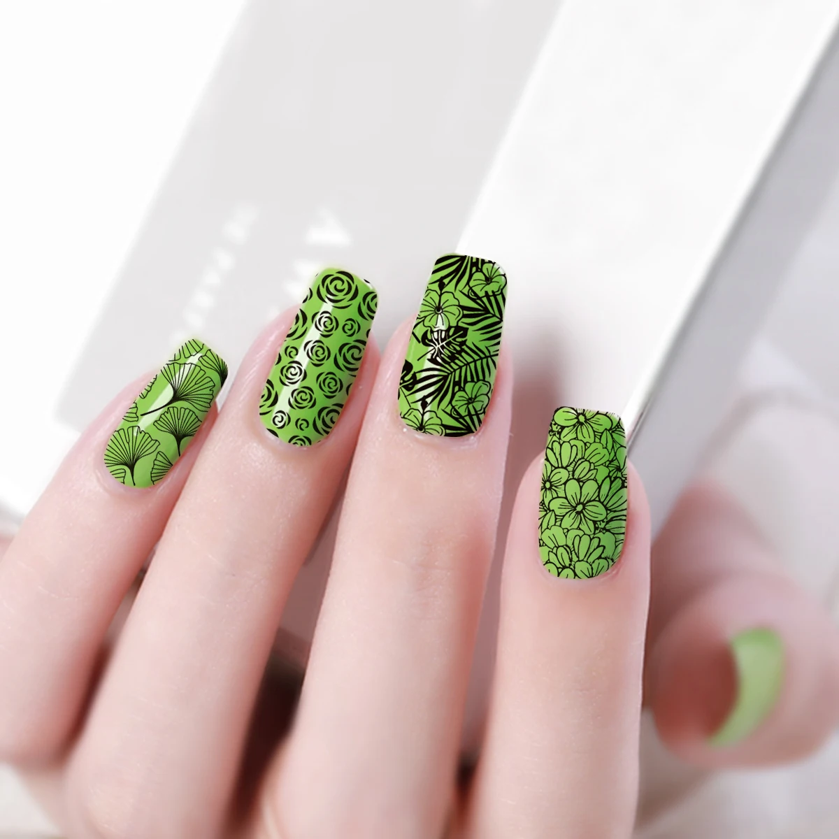 BEAUTYBIGBANG 6*6 см квадратный ноготь штемпелюя пластина животное тема кошка собака милый рисунок для нейл-арта пластины XL-030