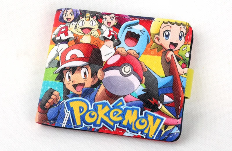 Pokemon Go тыкать центр Poke ball Пикачу Бумажник PU Короткие Кошелек