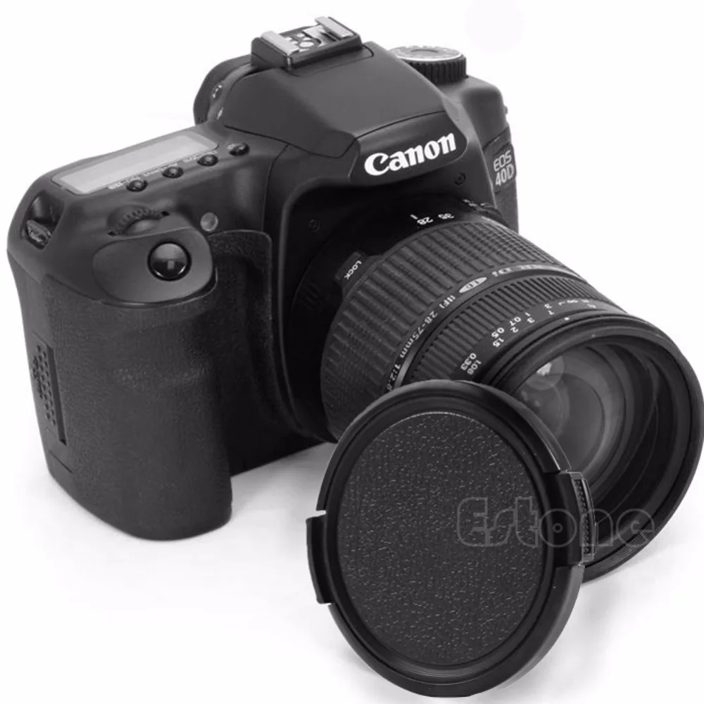 1 шт. черная 49 мм защелкивающаяся передняя крышка объектива для Canon Pentax Sony SLR DSLR