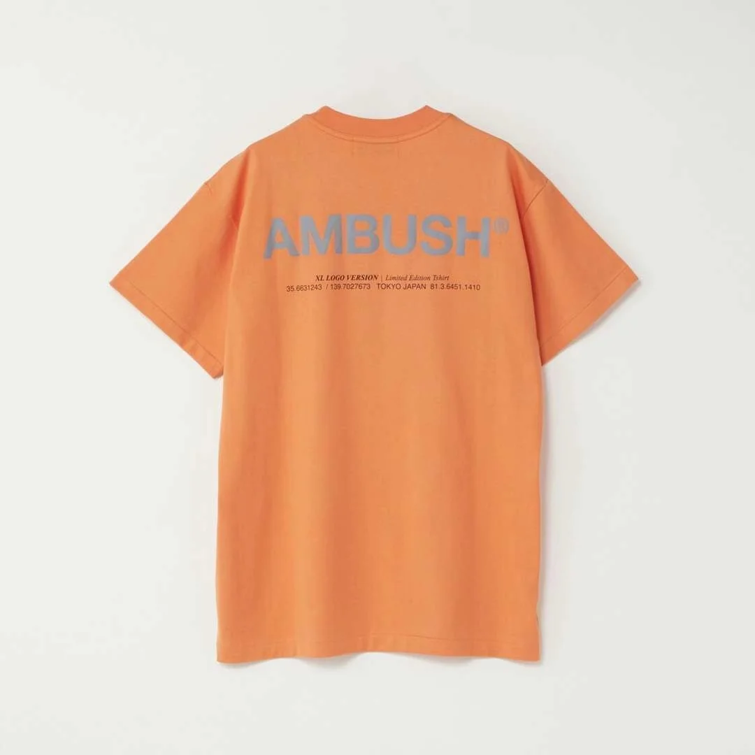 orange 19ss засада футболка 3M Светоотражающие 1:1 высокое качество high Street Хип Хоп хлопковые футболки Xxxtentacion засада - Цвет: orange