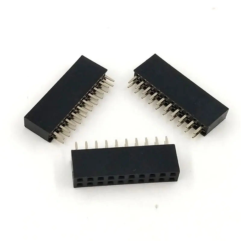 20 шт./лот штыревой разъем 2x10 Pin 2 54 мм Шаг двухрядный женский прямой