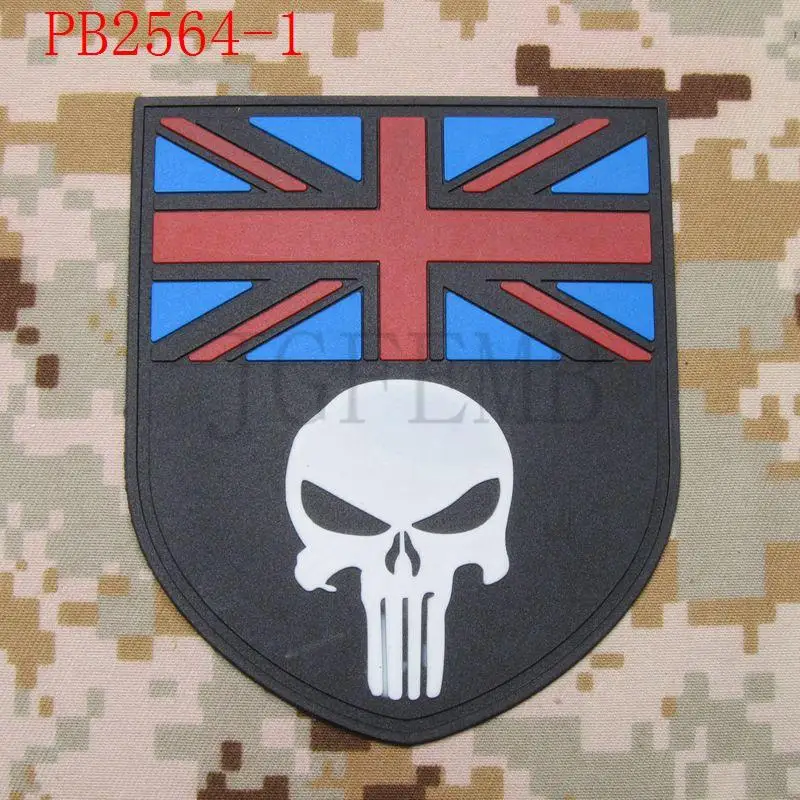 Великобритания череп флаг Военная тактика боевой 3D ПВХ патч | Дом и сад
