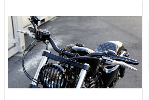 Черные мотоциклетные " 25 мм ручка Бары для Kawasaki Vulcan классический VN 400 VN500 VN800 VN 900 1200 1500 1600 2000 измельчитель