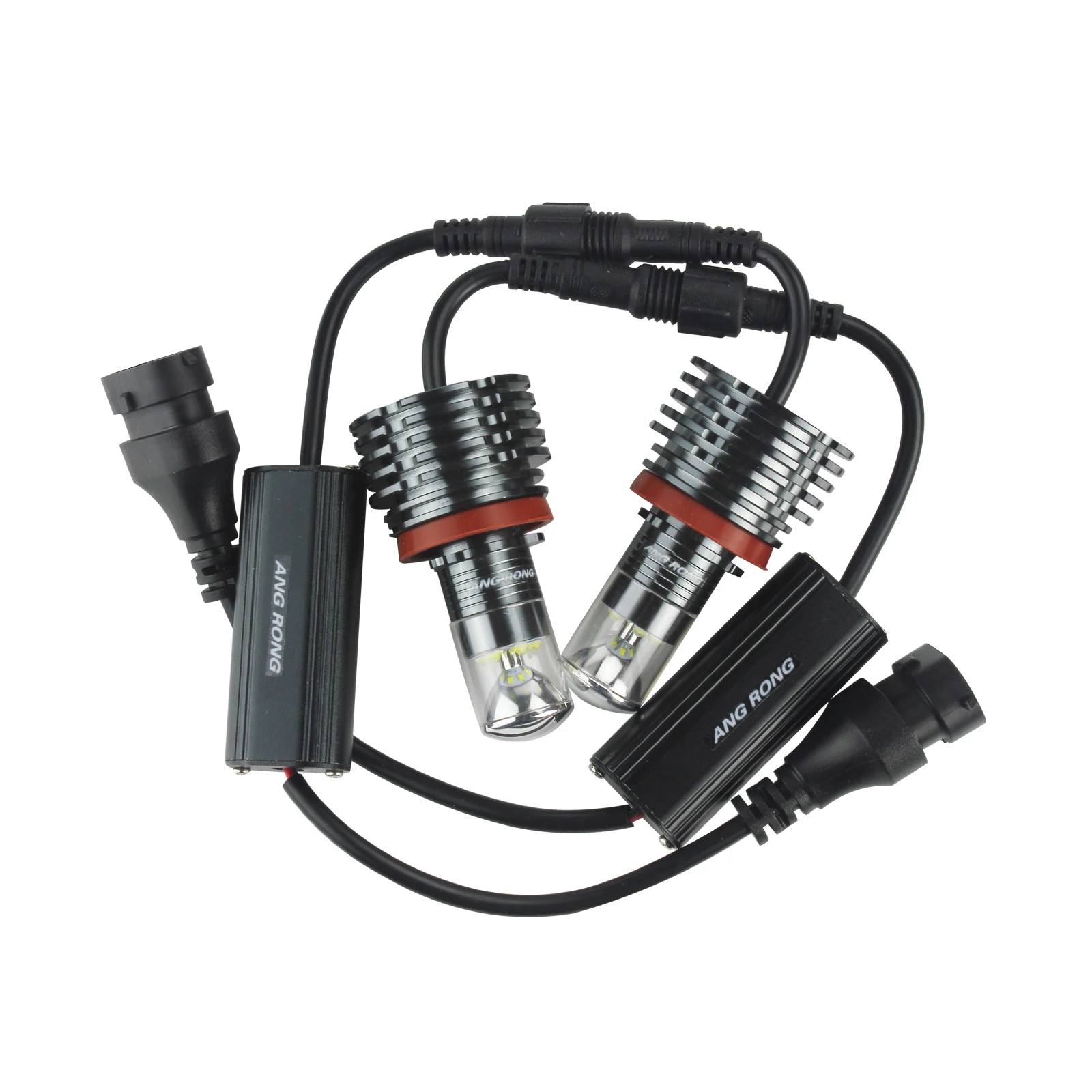 ANGRONG LED 60W Ангел глаз гало светильник 8 лампа для BMW E61 X5 E70 X6 E71 X1 E84 Z4 E89|Аксессуары фар