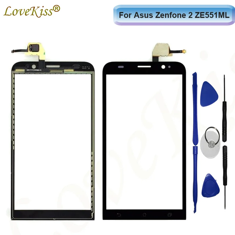 Передняя панель для Asus Zenfone 2 5 &quotZE551ML Z00AD ZE550ML Z00BD сенсорный экран сенсор ЖК дисплей