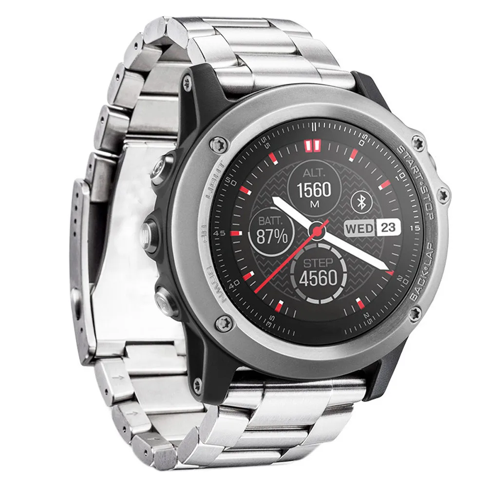 Ремешок для часов Garmin Fenix 3/HR металлический браслет из нержавеющей стали с