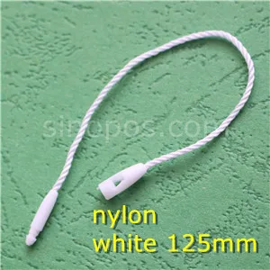 nylon string 125mm Круглый из ПВХ ценники, многоразовые пластиковые ценники со скидкой, обувь, ярлык для детской одежды, ярлык для багажа - Цвет: nylon string 125mm