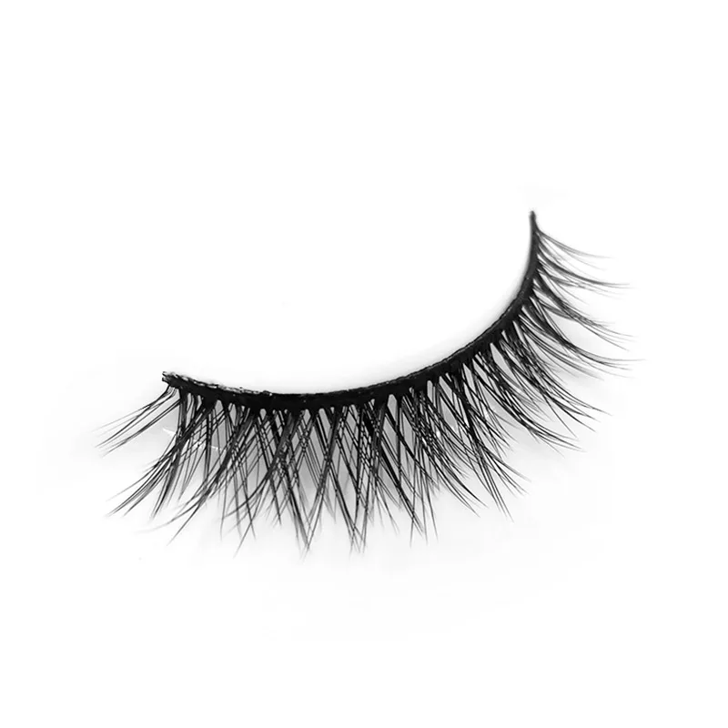 iflovedekd Individual Natural Soft False Eyelashes Women Makeup 3D Synthetic Hair Crisscross Fake Eye 1 Pair W29 | Красота и здоровье