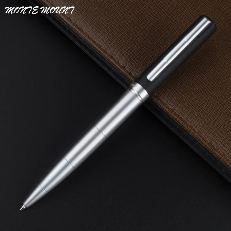 Fashion Metal Writing Supplies Pens two-color metal ballpoint pen. Office stationery School Gift pen 40pcs free shipping diamond crystal pen flat head metal ballpoint pens stationery ball pen office school gift pens