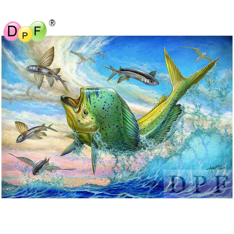 DPF Алмазная вышивка большая сельдь алмазная живопись крестиком набор для