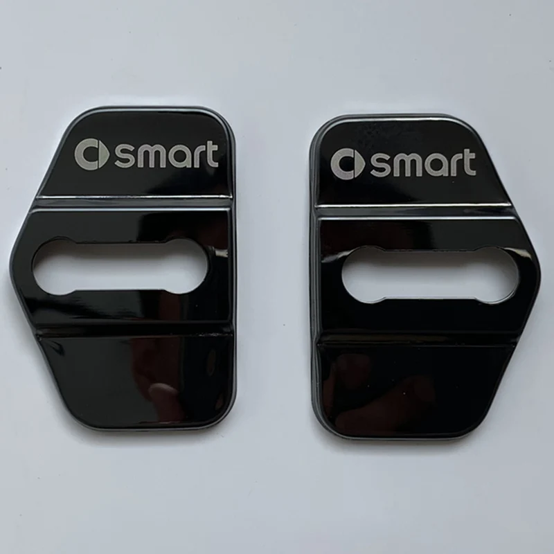 450 black 2 шт. крышка дверного замка из нержавеющей стали для 1998-2007 Smart 450Fortwo декоративная Защитная крышка от ржавчины аксессуары для модификации автомобиля - Название цвета: 450 black
