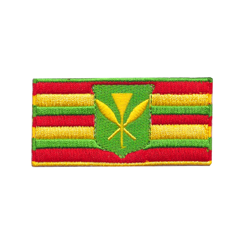 Оригинальный Гавайский государственный флаг вышитый утюгом патч Kanaka Maoli | Дом и