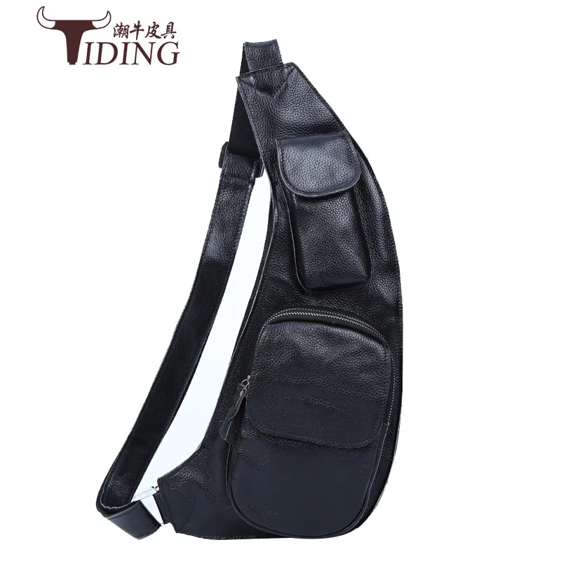 Мужские нагрудные сумки из коровьей кожи 2017 новые мужские модные брендовые
